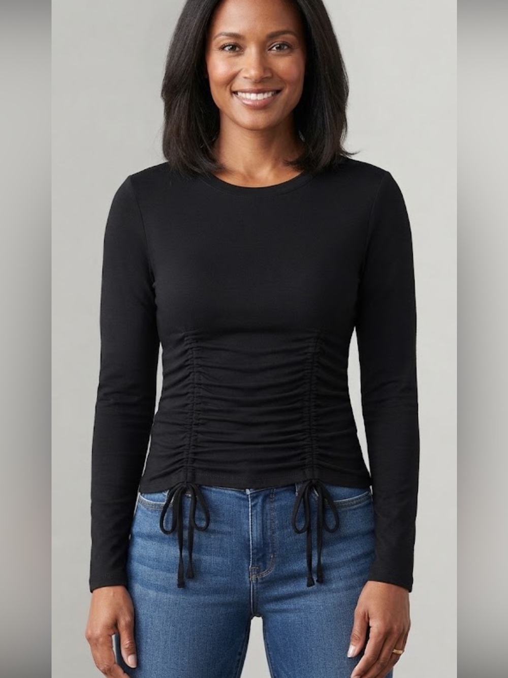 NO Boundaries Juniors’ Ruched Shirt Size S (3-5)